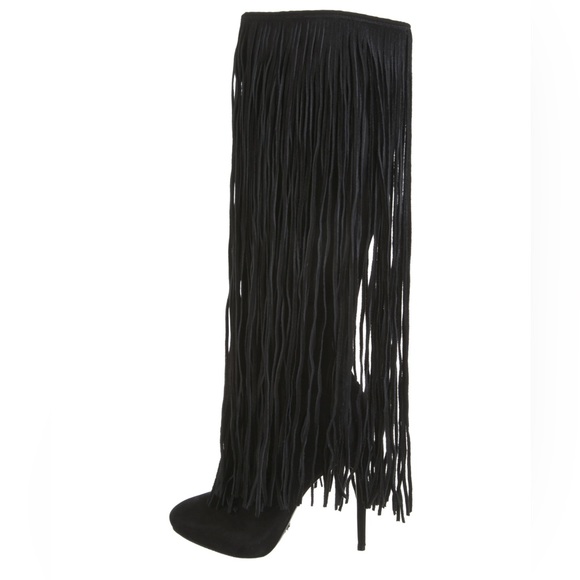 Schutz woman’s fringe /suede leather knee high boots - Picture 3 of 11